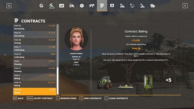 Мод Better Contracts v1.2.0.0-RC4 для FS19 (1.7.x)