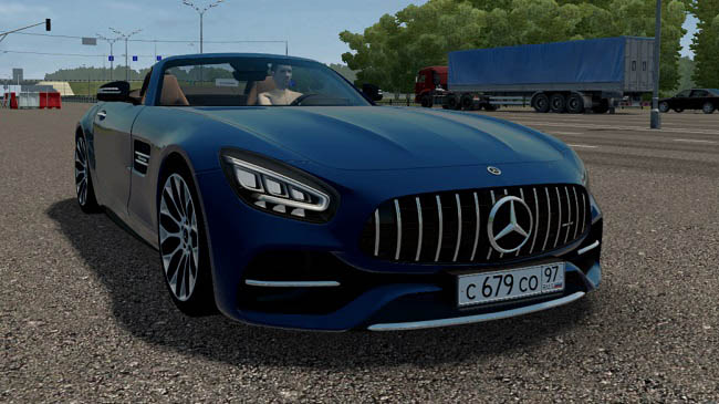 Мод Mercedes-AMG GT C Roadster для City Car Driving (1.5.9.2)
