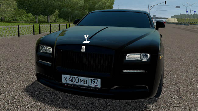 Мод Rolls Royce Wraith Black Version для City Car Driving (1.5.9.2)