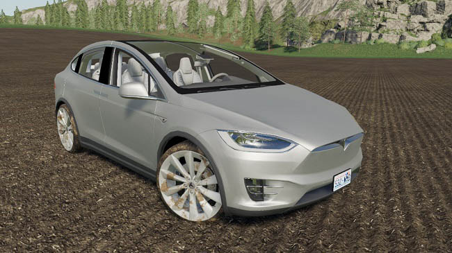 Мод Tesla Model X Diesel v1.0 для FS19 (1.7.x)