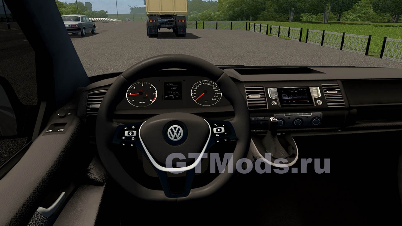 Мод Volkswagen Transporter T6 2015 для City Car Driving (1.5.9.2) » Моды  для игр про автомобили от GTMods.ru