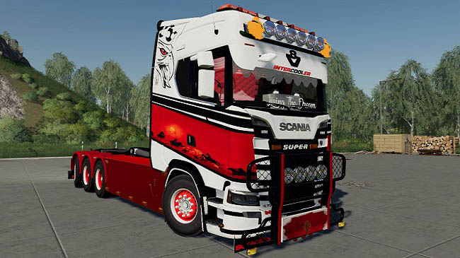 Мод Scania S730 6x4 HKL Custom v1.0.0.0 для FS19 (1.7.x)
