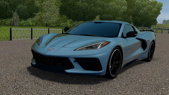 Мод Chevrolet Corvette C8 для City Car Driving (1.5.9.2)