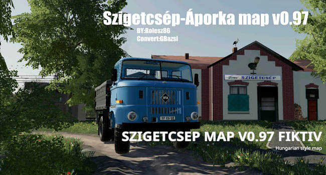 Карта Szigetcsep Aporka v0.97 для FS19 (1.7.x)