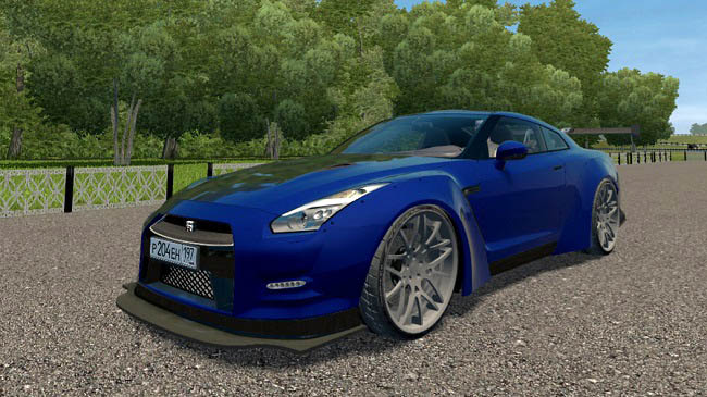 Мод Nissan GT-R Liberty Walk Performance для City Car Driving (1.5.9.2)