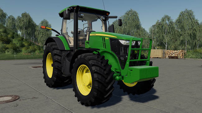 Мод John Deere 7R 2011 v1.0.0.0 для Farming Simulator 19 (1.7.x)