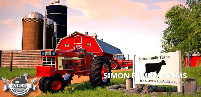Карта Simon Family Farms v1.0 для Farming simulator 19 (1.7.x)