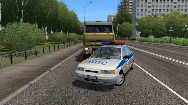 Мод ВАЗ-2110 «ППС» и «ДПС» для City Car Driving (1.5.9.2)