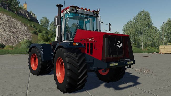 Мод Кировец K-744 P2 Fixed v1.1 для Farming Simulator 19 (1.7.x)