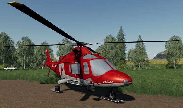 Мод Rescue Chopper v1.1.0.0 для FS19 (1.7.x)