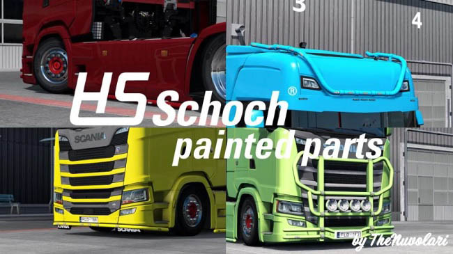 Мод Painted HS-Schoch parts v1.1 для ETS 2 (1.40.x)