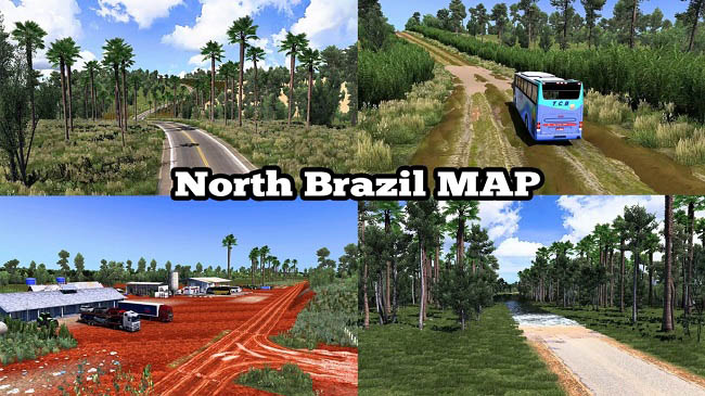Карта North Brazil v6.0 для ETS 2 (1.42.x)