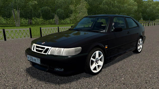Мод Saab 9-3 Aero 2002 для City Car Driving (1.5.9.2)