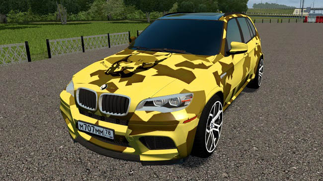 Мод BMW X5M Gold Edition "Давидыч" для City Car Driving (1.5.9.2)