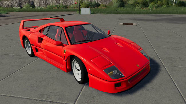 Мод Ferrari F40 1987 v1.0.0.0 для FS19 (1.7.x)