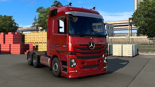 Мод Mercedes Actros v1.5 для Euro Truck Simulator 2 (1.43.x)