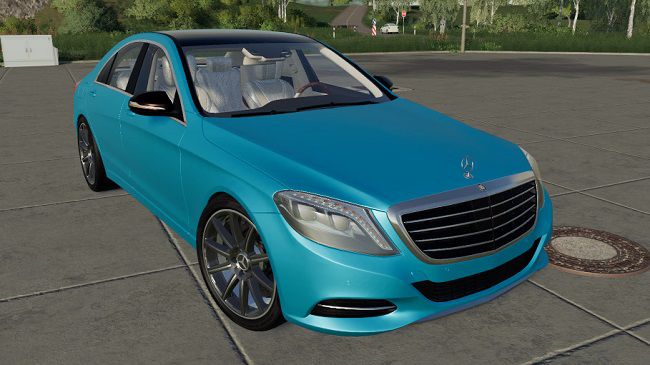 Мод Mercedes S Class v1.1 для FS19 (1.7.x)