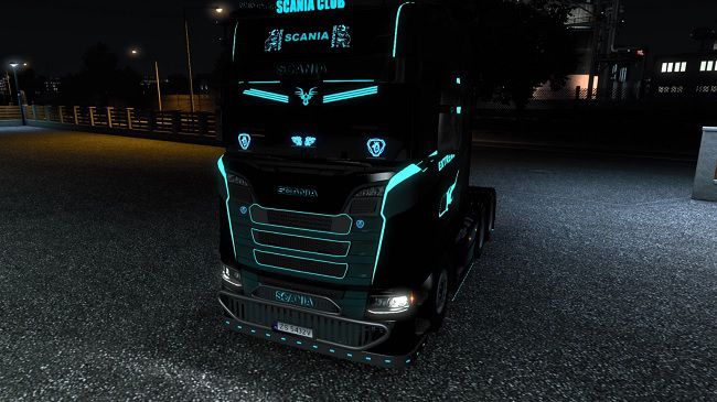 Мод Glowing tuning for Scania S 2016 v1.0 для ETS 2 (1.40.x, 1.41.x)