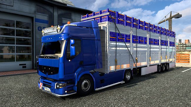 Мод Renault Premium [Goncaoğulları] + Hal Trailer для ETS 2 (1.40.x)