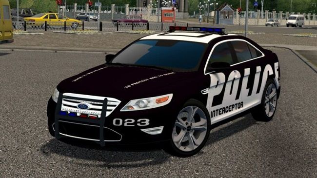 Мод Ford Taurus 2010 (Police Version) для City Car Driving (1.5.9.2)