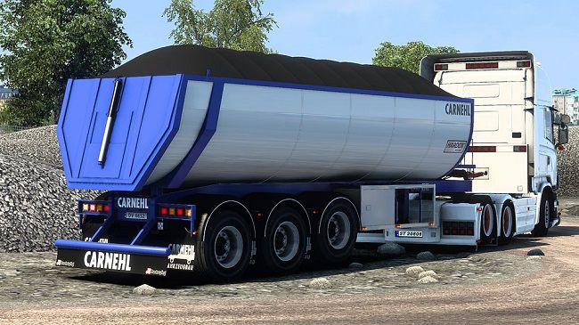 Carnehl Tipper Trailer v1.0 для Euro Truck Simulator 2 (1.48.x)