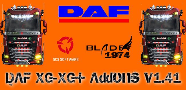 DAF XF/XG/XG+ Addons Tuning v3.0 для ETS 2 (1.43.x)