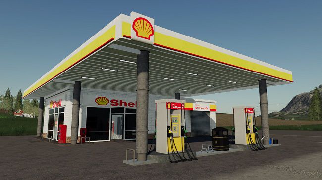 Shell Fuel Station v1.1.0.0 для FS19 (1.7.x)