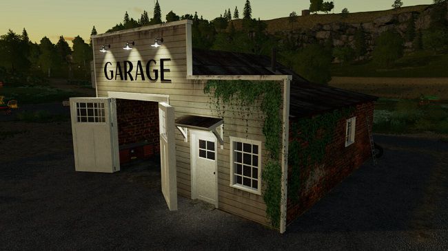 Old American Garage v1.0.0.0 для FS19 (1.7.x)