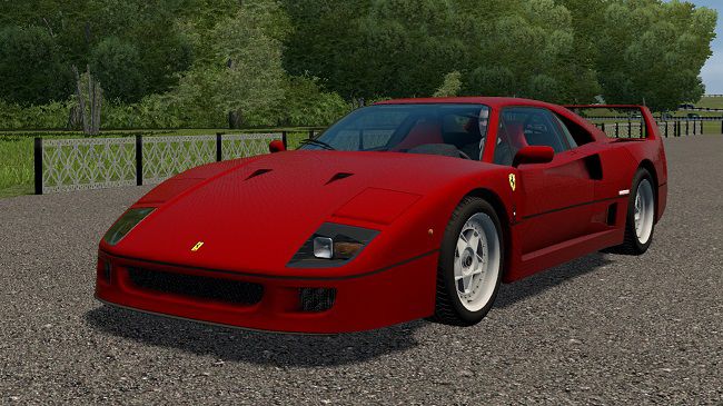 Ferrari F40 1987 для City Car Driving (1.5.9.2)
