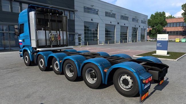 Scania R 12x4 Chassis v1.0 для ETS 2 (1.41.x)