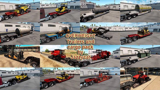 Overweight Trailers and Cargo Pack by Jazzycat v6.1.2