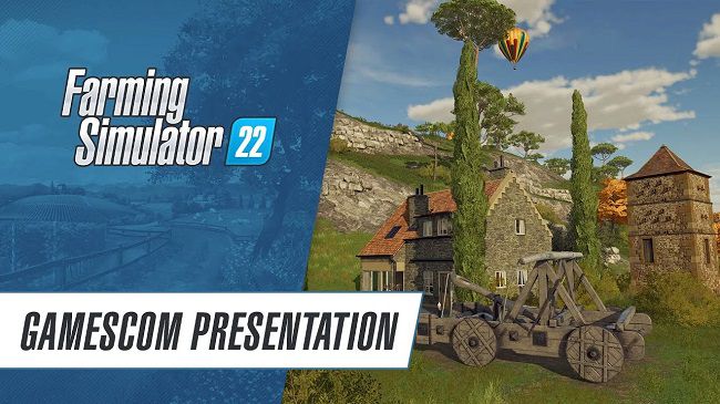 Запись геймплея Farming Simulator 22 с презентации на Gamescom