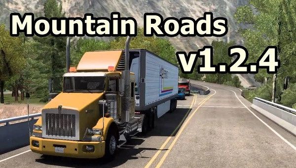 Карта Mountain Roads v1.4.3a для American Truck Simulator (1.47.x)