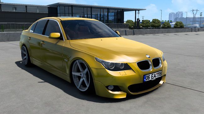 BMW 5-Series E60 M-Sport v3.0 Fix для ETS 2 (1.42.x, 1.43.x)