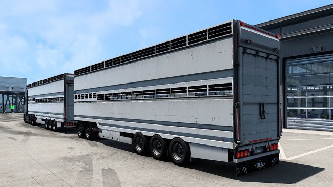 Semi trailer-cattle carrier in ownership v1.1 для ETS 2 (1.45.x)