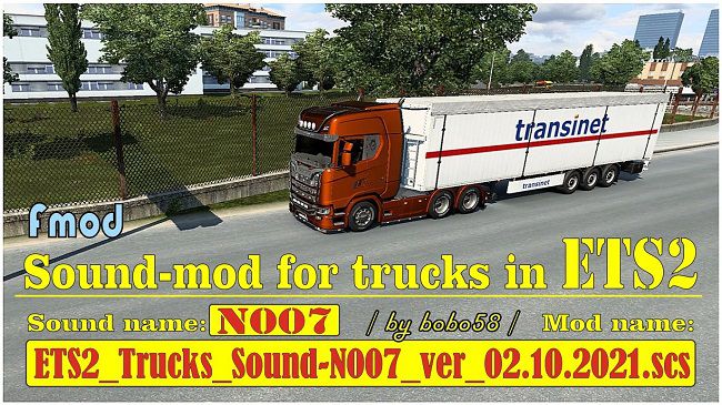 ETS2 Trucks Sound N007 v02.10.2021 для ETS 2 (1.41.x)