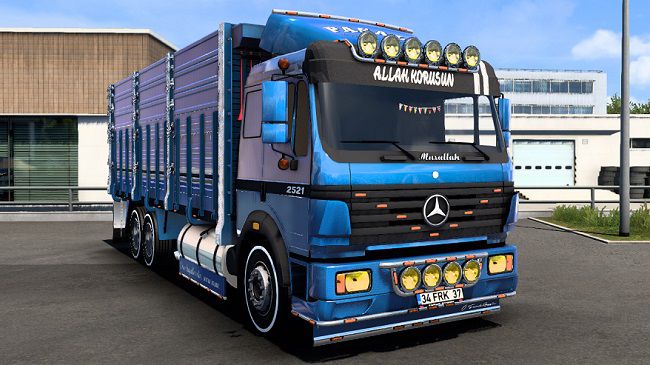 Mercedes Benz 2521 v1.4 для Euro Truck Simulator 2 (1.45.x)