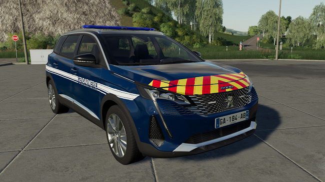 Peugeot 5008 2021 Gendarmerie v1.0.0.0 для FS19 (1.7.x)