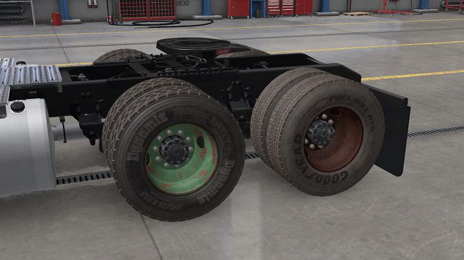 Dirt Tires and Rims pack 2in1 v1.01 для ATS (1.42.x)