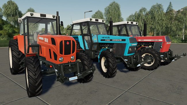 Ursus/Zetor 6cyl 4x4 TURBO Pack v1.0.0.0 для FS19 (1.7.x)