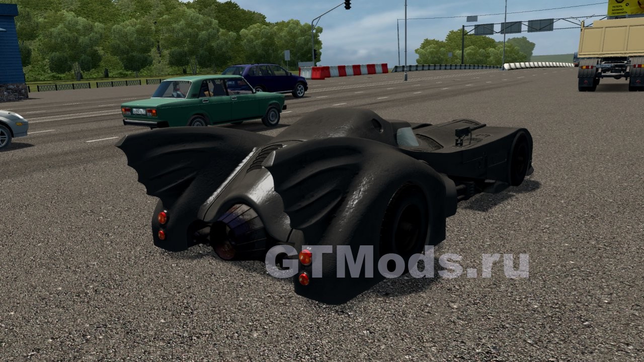 Бэтмобиль (BatMobile) для City Car Driving (1.5.9.2) » Моды для игр про  автомобили от GTMods.ru