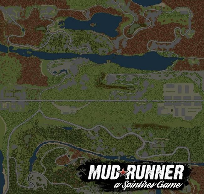 Карта "Simulator of Russian roads" для Spintires: MudRunner