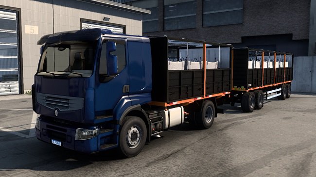 Renault Premium Helvetica 4-axis 2019 v1.0 для ETS 2 (1.42.x)