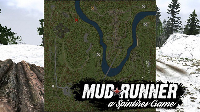 Карта "Белая гора 2" для Spintires: MudRunner