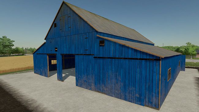 Wooden Barn with Sliding Doors v3.0.0.0 для FS22 (1.2.x)