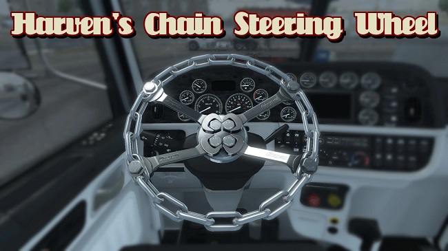 Harvens Chain Steering Wheel v1.1 для ATS (1.43.x)