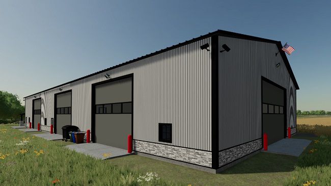 Modern 72x160 Shed v1.0.0.0 для FS22 (1.1.x)