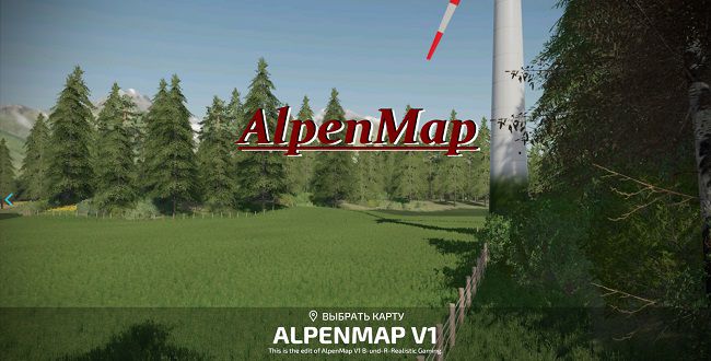 Карта AlpenMap v1.0.0.1 для FS22 (1.1.x)