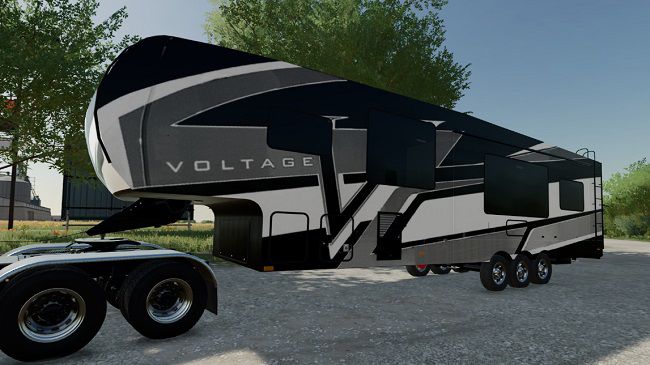 Voltage 5th Wheel Toy Hauler Camper v1.1.0.0 для FS22 (1.1.x)