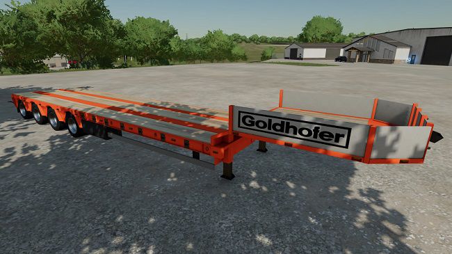 Goldhofer 4axle FlatBed v1.0.0.0 для FS22 (1.2.x)